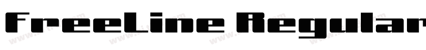 FreeLine Regular字体转换